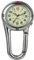 Avaner Taschenuhr mit Karabiner Digital Karabineruhr mit leuchtendes Zifferblatt, leuchtende Zeiger, Mattes Gehäuse Unisex FOB Analog Quarzwerk Rucksackschnalle Uhr für Klettern Sport