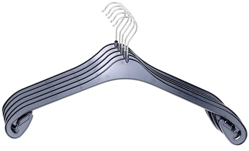 Kunststoff Kleiderbügel NA 47 Schwarz in der Größe 47cm, 40er Set | Made in Germany