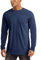 MAGCOMSEN Gym Clothing Tee Shirts for Men Quick Dry Lightweight Summer Tops Mens Breathable Long Sleeve Sun Protection Working T-Shirts Navy