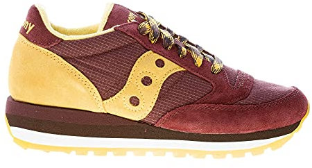 Saucony Donna Sneaker Jazz Triple in camoscio e Tessuto Tecnico Marrone più Oro Color Marrone Size 37.5