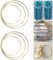 ALEMIN 6 Stück Metallring zum Basteln 20cm 25cm 30cm Gold Blumenkranz Reifen Makramee Ringe Mobile Ring Floral Hoops Traumfänger Ring, Hochzeitskranz, Wandbehänge