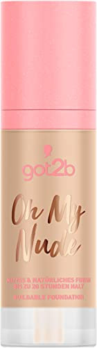 got2b Buildable Foundation Oh My Nude 040 Rosy, langanhaltendes Make-up für ein semimattes Finish, mit feuchtigkeitsspendendem AQUARICH-Komplex, 30 ml