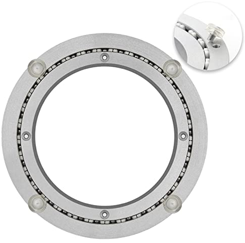 Aluminium Drehkranz Drehlager Drehscheibe 300 400 600 800mm, Lazy Susan Drehteller Anti-Rost Schwerlast Kugellager Drehbar, Tv Drehteller Für Fernseher Drehbeschlag (Size : 10 inches (250mm))