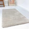 Wecon Home Kuschelig weicher Esprit Hochflor Teppich, bestens geeignet fürs Wohnzimmer, Schlafzimmer und Kinderzimmer RELAXX (70 x 140 cm, hellgrau Creme)