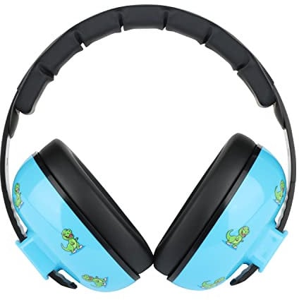 Calm Kidz baby ear defenders | kids hearing protection | dinosaur T rex | toddler earmuffs | one size | infant noise cancelling headphones | autism autistic sound blocking | sleeping accessories