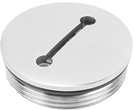 Pasamer Tankdeckel, Edelstahl Tankdeckel für Boote mit Kette, Gummidichtungsring für Boote, Yachten, Wohnwagen, Wohnmobile, LKW, Traktoren und Anhängertanks(50mm)