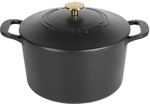Martha Stewart Gatwick 7 Qt ECI Dutch Oven - Black matte