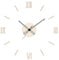 PRIM Veneer DIY Wanduhr Holz, Made in EU, Wood Wand-Deko ∅ von 600 bis 1000 mm, 3D Holz-Ziffern, Holz Wanduhr Groß XXL, Wanduhr Küche, Schlafzimmer (Hellbraun/Remus)