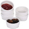 HAOTOP Mini Porcelain Ramekins 1.5 oz Set of 6,Small Ceramics Souffle Dish 45ml White