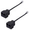 Adattatore Cavo Telefonico,Cavo RJ116P4C Adattatore Da Parete E Separatore,Convertitore Per Linea Fissa (Nero, 2-pack)