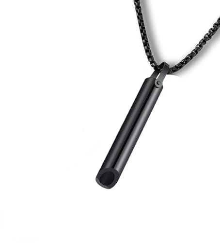 Zilynhom Collier respiratoire, article de soulagement de l'anxiété pour pleine conscience, méditation, l'aide au sommeil, calme, détente,cadeau de soulagement du stress pour les femmes et les hommes