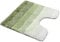 Velosso High-Density Soft Microfibre Striped Non-Slip Pedestal Mat 50 X 50 cms Bathroom Rug, Quick Dry Super Absorbent Shower Mat (Sage)