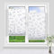 Allesin Plissee ohne Bohren Verdunkelung mit Muster Verdunklungsplissee Klemmfix, Weidenrute 40x100cm (BxH) Thermoplissee Blickdicht 100% Verdunklung für Fenster & Tür
