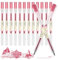 OFFCUP Gelschreiber 0.5mm, 12pcs Rot Gel-Tintenstifte, japanischer Stil Gelschreiber, extra feine Spitze Rot Gel Kugelschreiber Schnell Trocknende Tinte mattierter Stab