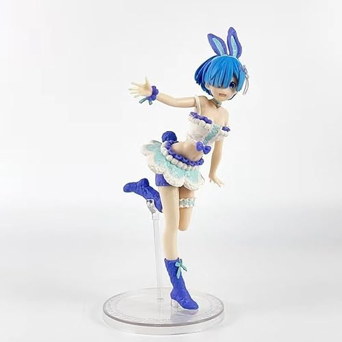 REOZIGN REM Ram Figuren, RE: Zero – Starting Life in Another World Figur 20 cm PVC Figur Cosplay Figuren Modell Kollektion Anime Fans Geschenk (REM), AURE1141-FR-Rem