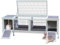 Kaninchenkäfig, Kaninchenstall Kaninchenkäfig mit Doppelhaus und Auslauf Indoor Outdoor Meerschweinchenhaus mit No Leak Trays und Waterproofplastic Feet