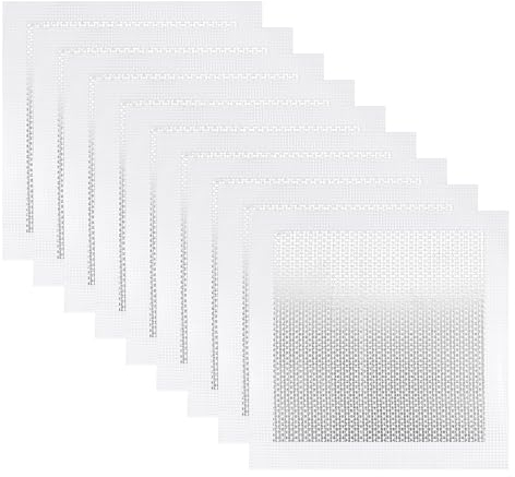 QUARKZMAN Parche de Reparación de Pared de Aluminio 8 x 8 Malla de Fibra de Vidrio Autoadhesiva sobre Placa Galvanizada 9 Piezas