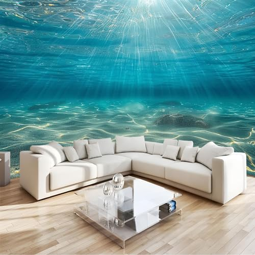 3D Fototapete Unterwasser-Tageslandschaft Hochwertige Qualität Vlies Wandtapete, Für Schlafzimmer Wohnzimmer Wanddekoration - Einfach Anzubringen B250 X H175 Cm