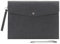 Wonderpool A4 PU Leder Umschlag Dokumente Multifunktion Ordner Schreibwaren Tasche Portfolio Datei für Papier Briefe Organizer und Tablet Hülle PC Sleeve (Dunkelgrau)
