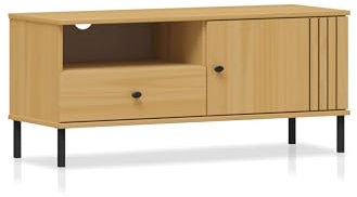 moebel-eins AYKO TV-Board I, Material Massivholz, Kiefer eichefarbig lackiert