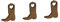 NUOBESTY Cowboy Deko Wohnung 150 Stück Holzstiefel Holzstiefel Cowboy Tischdeko