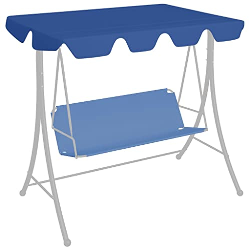 Ersatzdach für Hollywoodschaukel Blau 188/168x145/110 cm