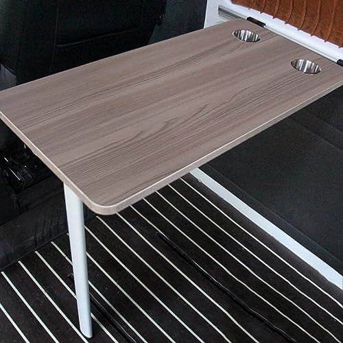 WADRBSW Klappbarer Picknicktisch aus Aluminium: Tragbarer und platzsparender Campingtisch mit Getränkehalter, Spüle und Stahlrohrhalterung to Pursue Happiness