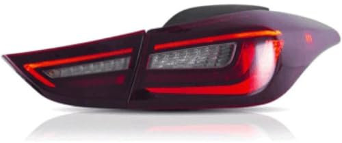 RUIHAHA Auto Rückleuchten für Hyundai Elantra 2011-2016 Rücklicht Montage Heckleuchte Rückleuchte Hintere Bremsleuchte Hinten Stop Indicator Light Ersatz Einbauteile