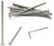 iexcell Juego de 10 tornillos M5 x 100 mm de paso de rosca de 0,8 mm, acero inoxidable 304, cabeza plana, tornillos de cabeza plana
