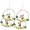 PEARL 4er-Set Oster-Fenster- & Tür-Deko mit Hase, LED-Beleuchtung und Timer