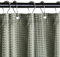 CTDMJ Duschvorhang 180x200 cm Waschbar Textil Polyester Stoff Bad Vorhang mit 12 Metall Duschvorhangringe Duschvorhang Waffel für Dusche und Badewanne (Grün)