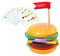 UPKOCH 1 Ensemble De Hamburger à Empiler Outils pour Enfants Jouets De Garçons Enfant en Bas Âge Jouets pour Tout-Petits Jouets pour Bébé Robot Jouets De Tige Bois