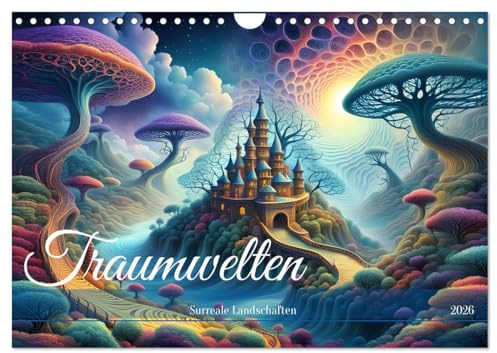 Traumwelten Surreale Landschaften (Wandkalender 2026 DIN A4 quer), CALVENDO Monatskalender: Landschaften jenseits der Realität. (CALVENDO Natur)