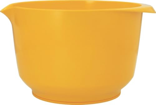 Birkmann, Rühr- und Servierschüssel, Sunset Yellow, 22×26×15 cm – 4L, aus PET, spülmaschinen- und mikrowellengeeignet