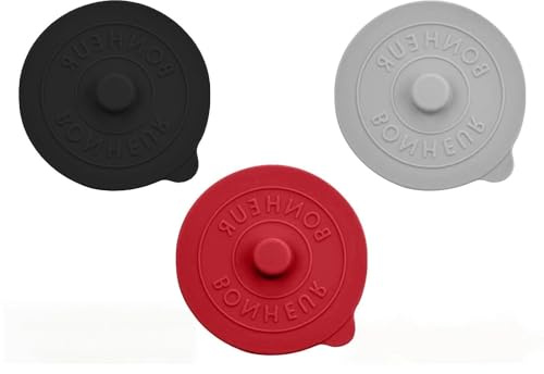 txuzong Trinkglas Deckel, 3 Stück, [9,3cm] Silikon Deckel wiederverwendbar, | Anti-Staub Abdeckung für Weingläser, Cocktailgläser, Becher, Glasbecher, ideal für Home, Küche, Outdoor, Picknick, Party