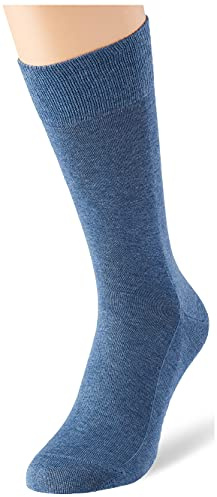 FALKE Herren Socken Family, Baumwolle, 1 Paar, Blau (Light Denim 6660), 39-42 (UK 5.5-8 Ι US 6.5-9)