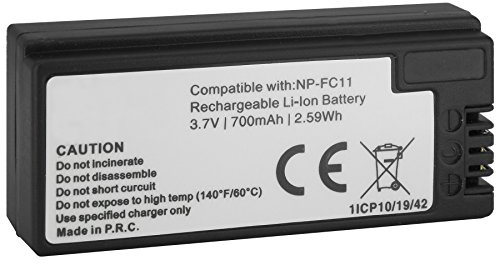 Batteria NP-FC11 compatibile con Sony Cyber-shot DSC-F77, FX77, P2, P3, P5, P7, P8, P9, P10, P12, V1