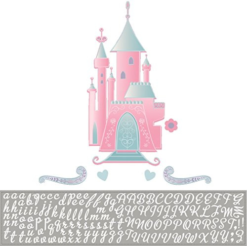 RoomMates, Set di adesivi da parete personalizzabili, motivo: Castello delle principesse Disney