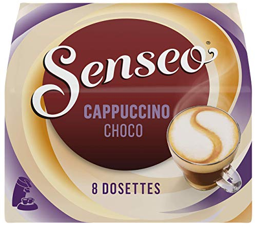 Senseo Gourmands Cappuccino Choco 8 dosettes de 92 g - Lot de 5 (40 dosettes)