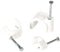 SupaLec White Cable Clip Ã‚â€“ Round 2.5mm