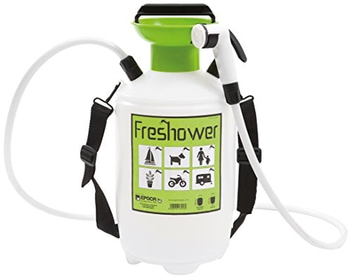 Epocaspa Freshower 7 8311.S00 - Ducha portátil plástico, 7L, color transparente, verde y negro