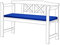 Gardenista Cuscino per panca da giardino da esterno, panca da patio, cuscino a 2 posti, 117 x 39 cm, materiale impermeabile, morbido e resistente, imbottitura in fibra confortevole e leggera (blu)