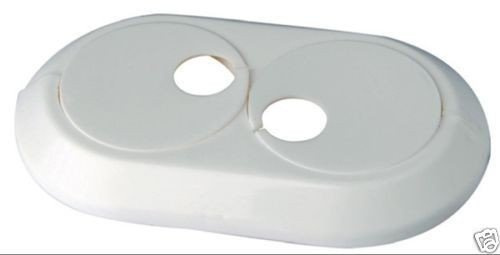 5 Stück: Heizungsrosetten, Heizungsmanschetten, Heizrohrmanschetten, Heizrohrrosetten, Doppelrosetten weiß- 8 Größen wählbar: 12 - 28 mm (20 mm)