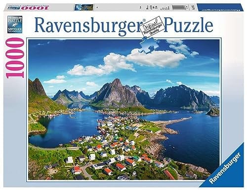 Ravensburger Puzzle 19713 Ravensburger Norway 1000 Pieces Puzzle For Adults (19713) Unique Elements, Softclick Technology - Pads Fit Perfectly