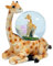PIA International Glitzerkugel Giraffe Schneekugel Tier Tiere Schneekugeln Giraffen