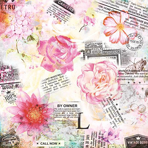 20 Servietten Rosen Blumen Geburtstag Vintage Blumenmotiv Sommer 33 x 33cm