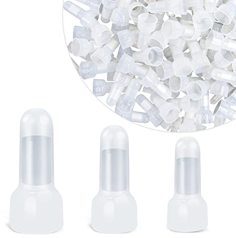 Nilight - 50036R Closed End Crimp Terminal 300 pcs 22-16/16-14/12-10 Gauge Nylon Wire Connector Kit,2 Years Warranty