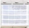 SeGaTeX home fashion Raffrollo Raffstore „Svea“ weiß 70 cm hoch | 4 Feste Falten | Fertiggardine für Caravan Wohnwagen | incl. PVC Flachprofil
