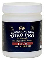 Toko Pro Gomme de polissage pour bords sur cuir tanné à l'huile et aux légumes (pot de 500 g)