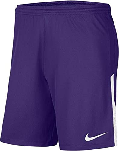Nike League Knit II Shorts, Court Violet/Blanc/Blanc, L Mixte Enfant
